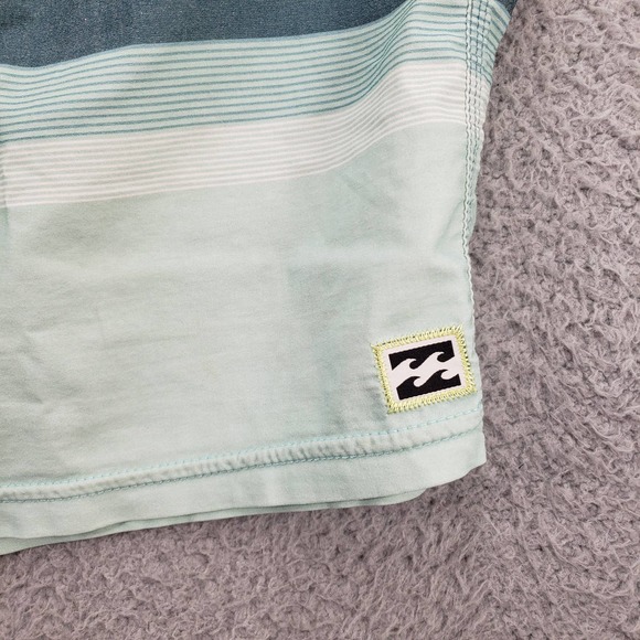 Billabong Shorts Mens 36 Green Multicolor Swim Draw String Logo Outdoors Pockets - Picture 8 of 14